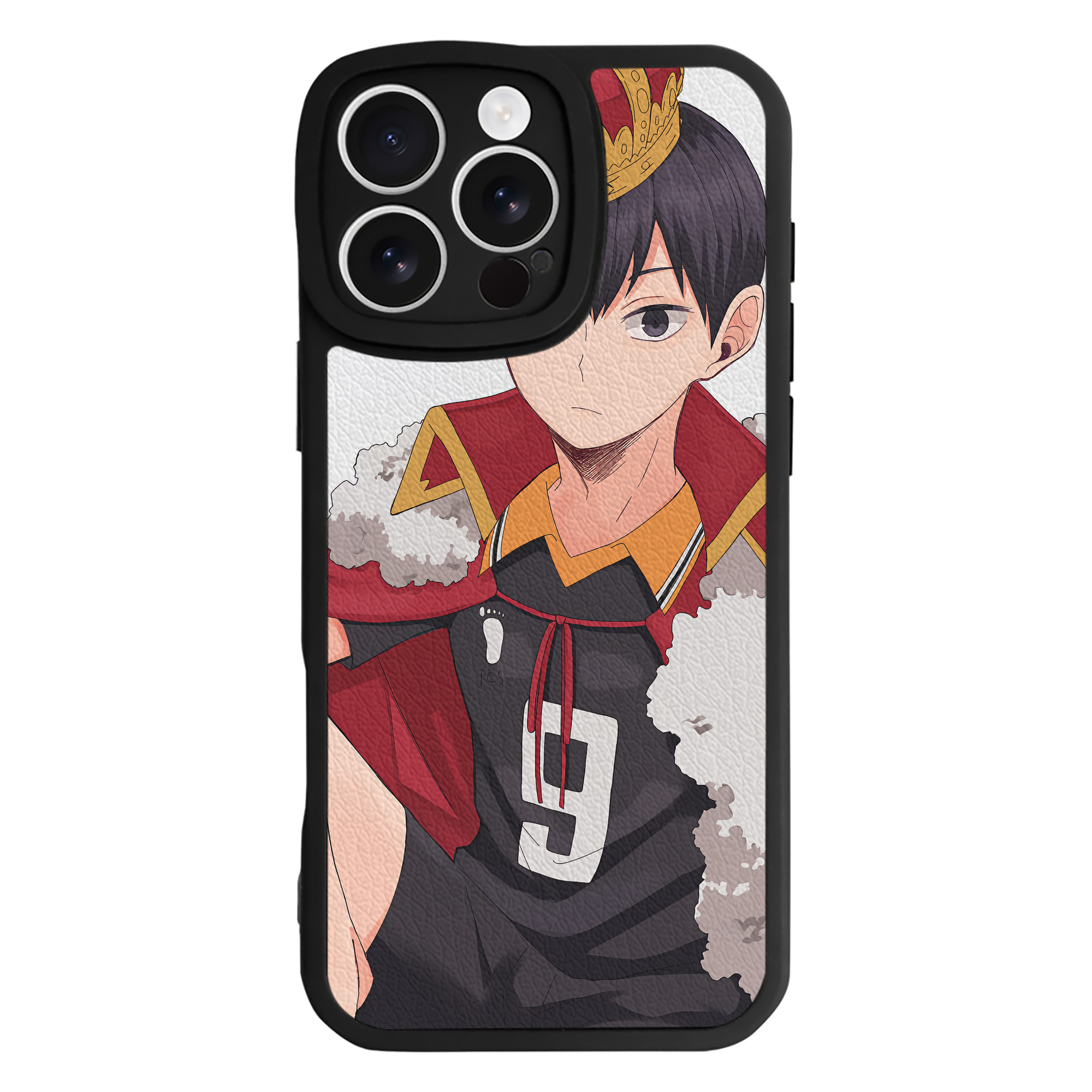 （画像用） ハイキュー!! Haikyu!! 【iPhone 16シリーズ対応】シリコンスマホケース（レザー調） 材質：シリコン